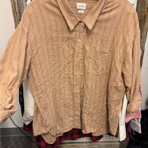 Wilfred Tan Button-Up Top